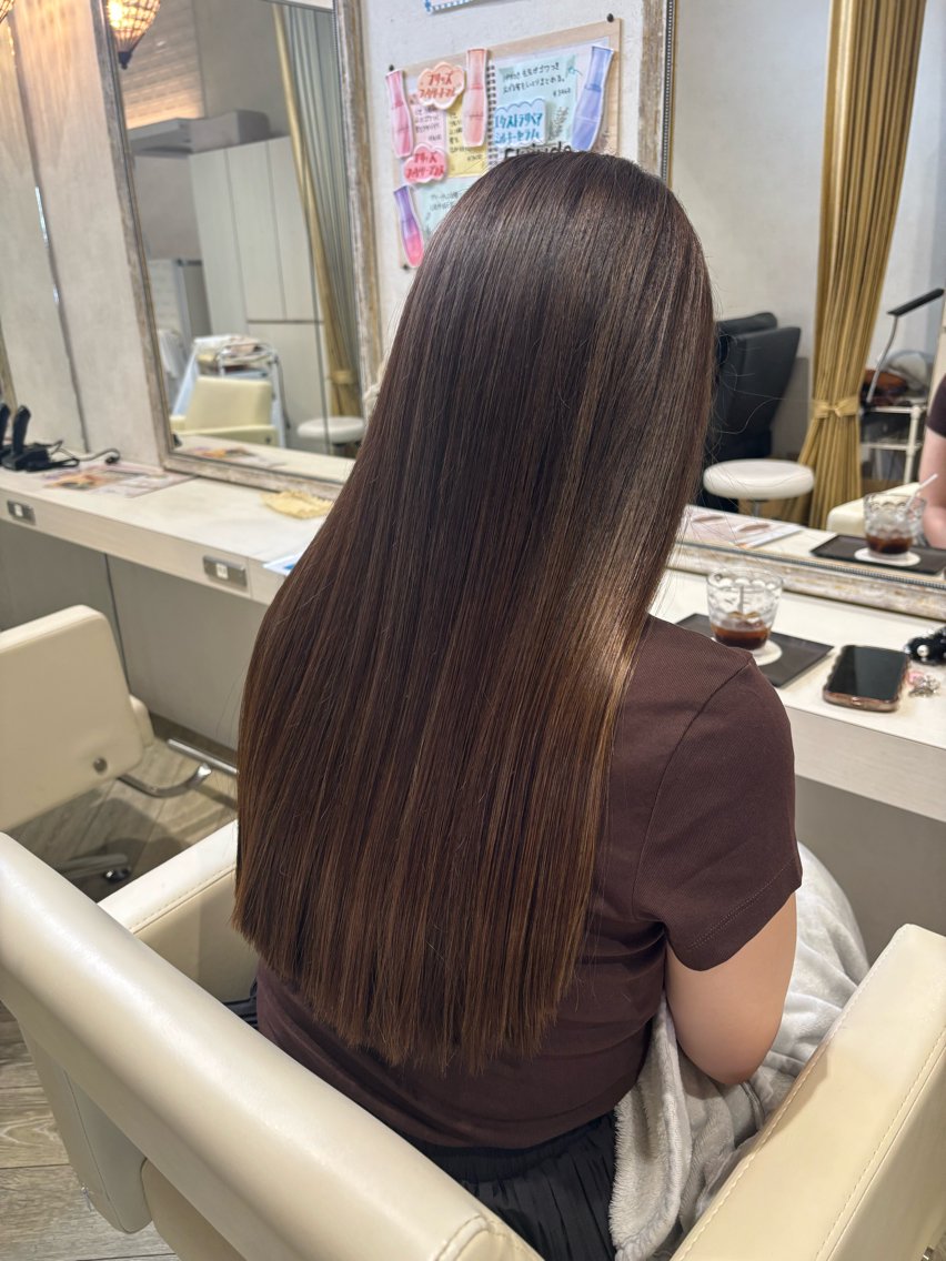 ロング ハイライト カット ヘアカラー トリートメント ✮ピュール✮ YUIのヘアスタイル