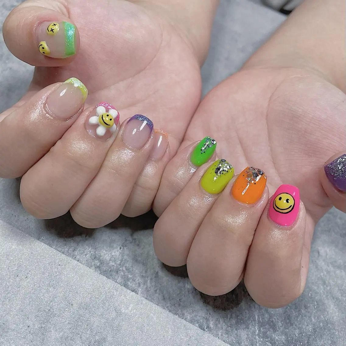 ネイル アートネイル 長さ出し ジェルネイル スカルプネイル 春ネイル ハンドネイル SYU'NAIL /YUKIのネイルデザイン