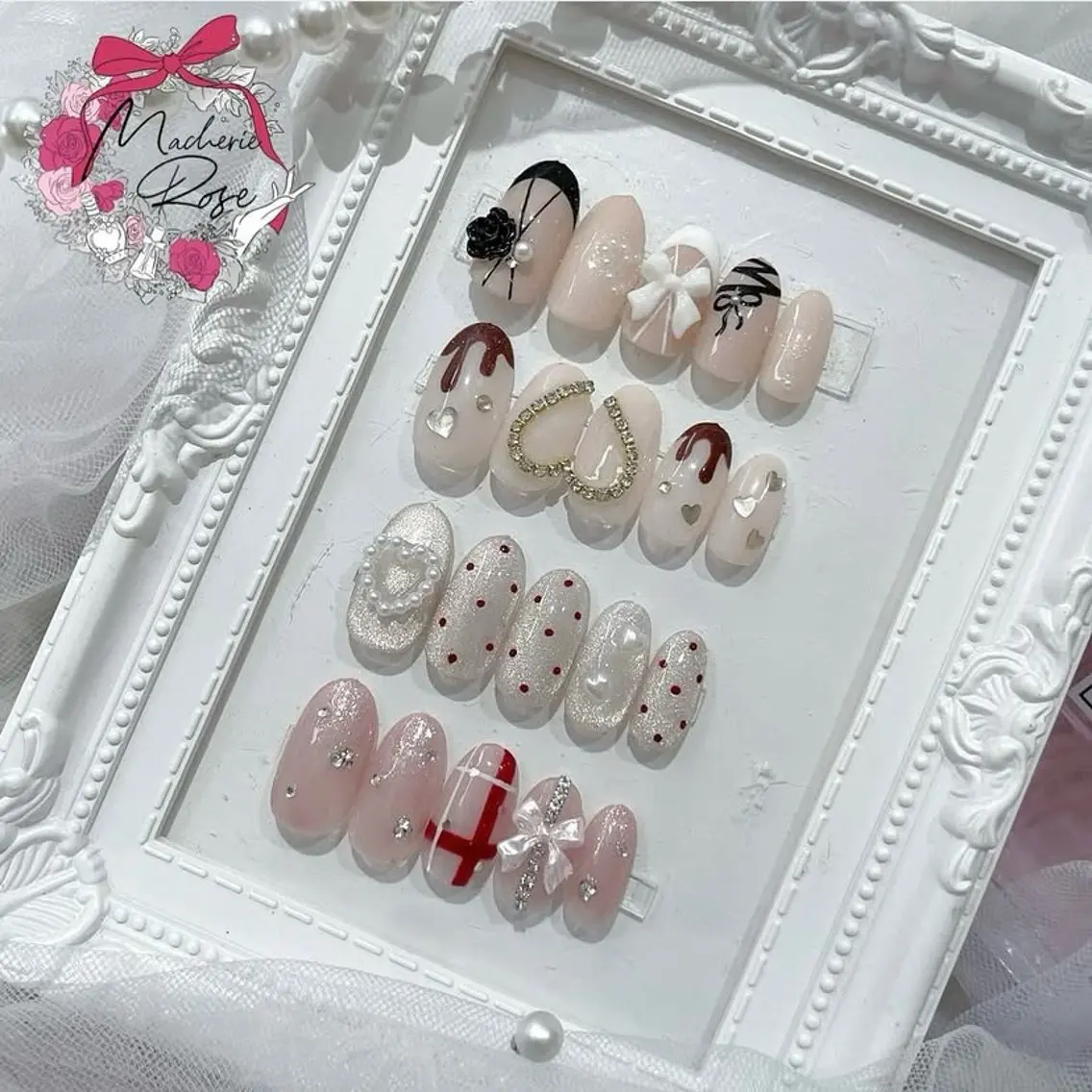 ネイル Macherie Rose Jrのネイルデザイン