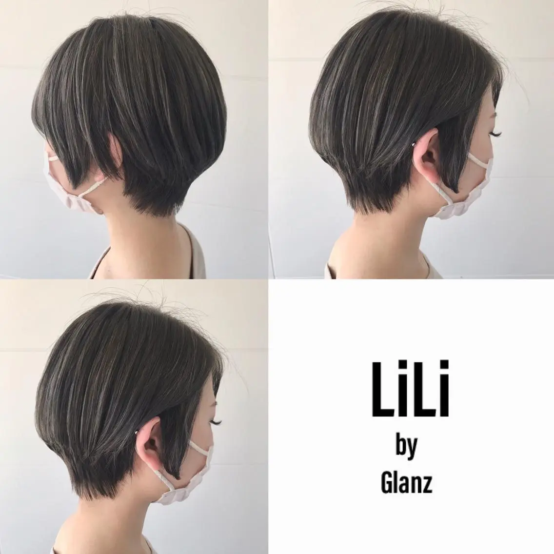 ショート ショートボブ ボブ ハイライト ショートヘア タカツド ユウキのヘアスタイル
