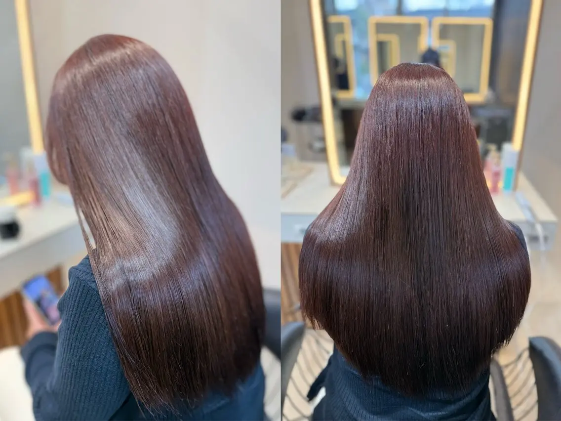 ロング 縮毛矯正 トリートメント 縮毛矯正 トリートメント 無料カットモデル募集 🍀KOSEI🍀のヘアスタイル
