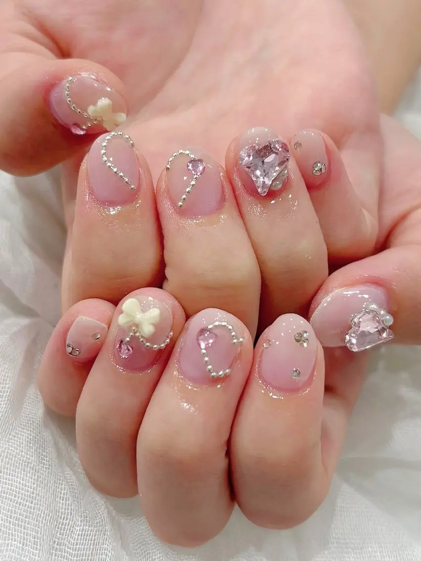 ネイル ハンドネイル ♡Zir nail ゆい 🧸♡のネイルデザイン