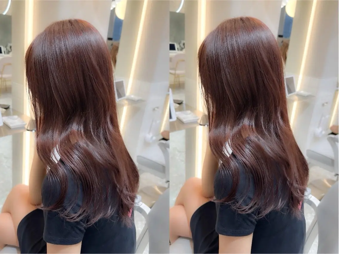 ロング カラー ブラウンカラー 新宿/韓国ヘア kurea🎀のヘアスタイル