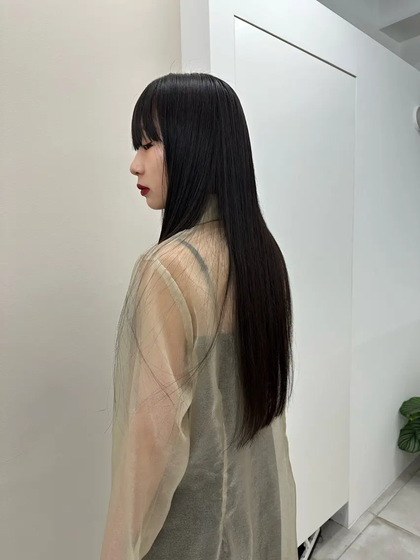 ロング カラー パーマ キッズ 縮毛矯正 オトナヘア🌸 harukaのヘアスタイル