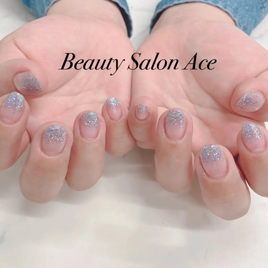 ネイル グラデーション ラメ(グリッター) ラメグラデーション メンズネイル ハンドネイル ハンドケア 池袋フィルイン Ace♡Nailのネイルデザイン