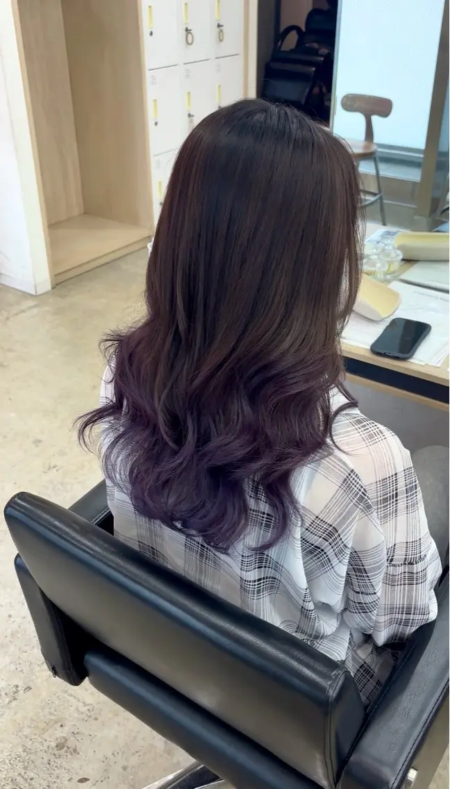 セミロング カラー イルミナカラー カット ヘアカラー 🪽髪質改善縮毛矯正 🤍MIU🤍のヘアスタイル