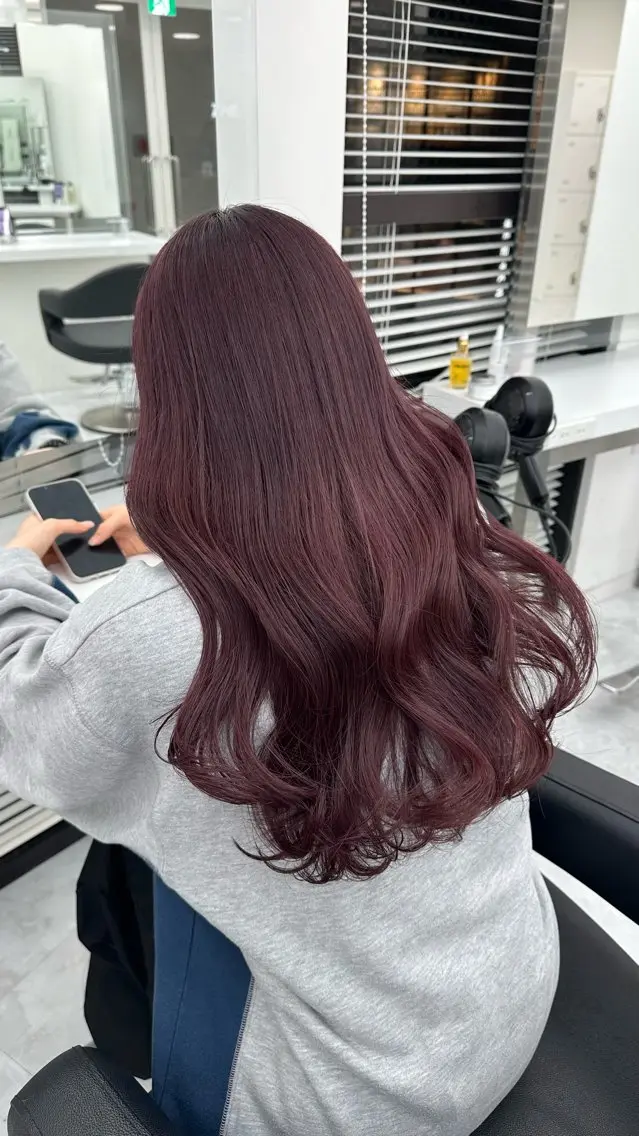 セミロング カラー ヘアカラー トリートメント レイヤーダブルカラー KYONのヘアスタイル