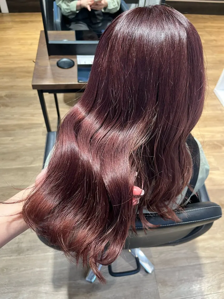 ロング カラー ブリーチ トリートメント ✨艶髪✨ 奈須晴香のヘアスタイル