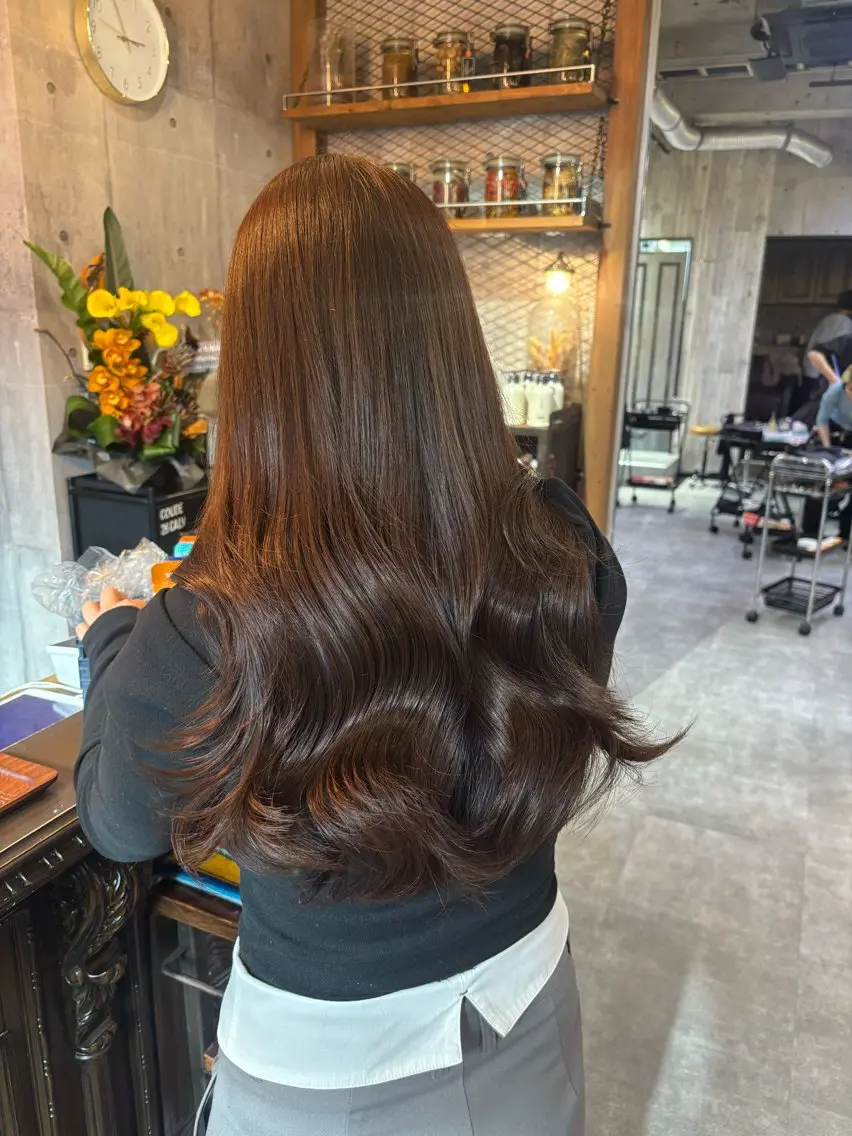ロング カット ヘアカラー トリートメント 【縮毛矯正特化】 kyokaのヘアスタイル