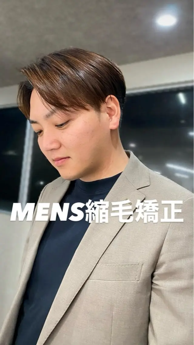 メンズ 縮毛矯正 ARCHE南船場 momoのヘアスタイル