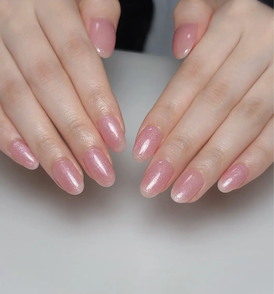 ネイル オーロラネイル 長さ出し フットネイル 韓国ネイル ラメ(グリッター) ハンドネイル 👍thumbs up nail👍のネイルデザイン