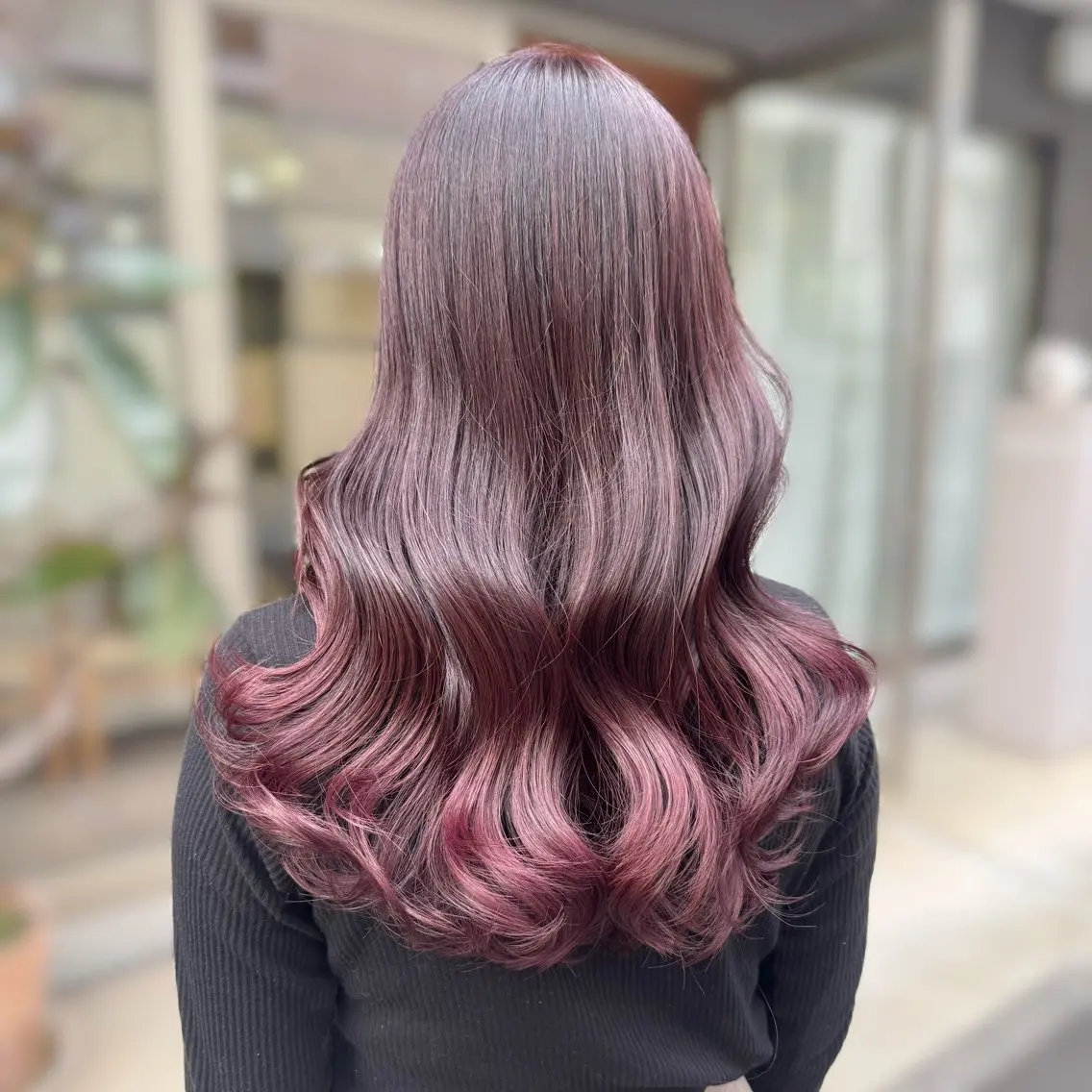 ロング カラー カット ヘアカラー トリートメント ブリーチなしカラー kana🐱のヘアスタイル
