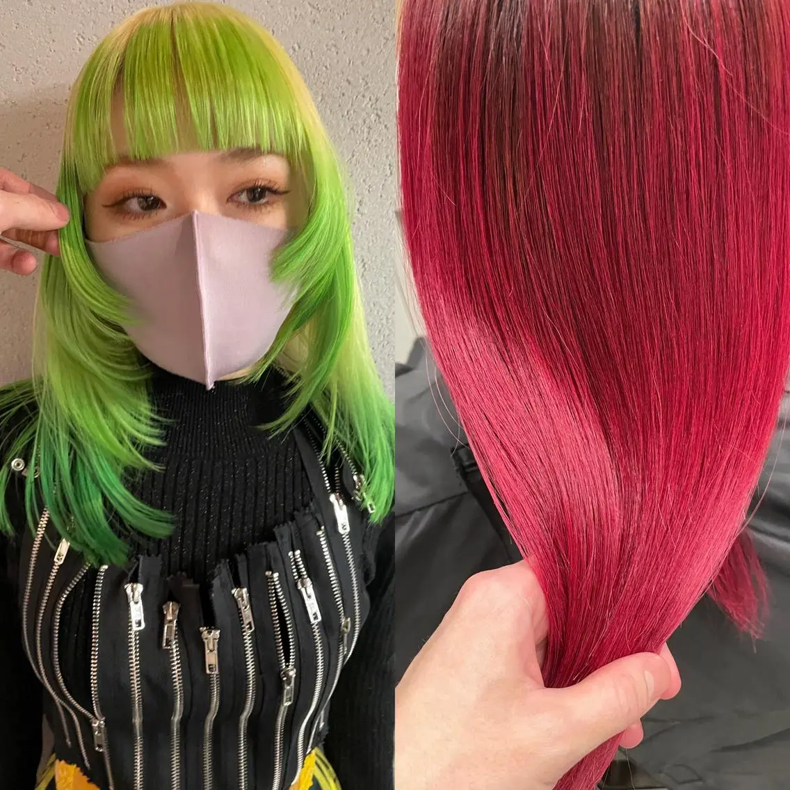 ミディアム カラー ヘアカラー 吉田一輝 外国人パーマのヘアスタイル