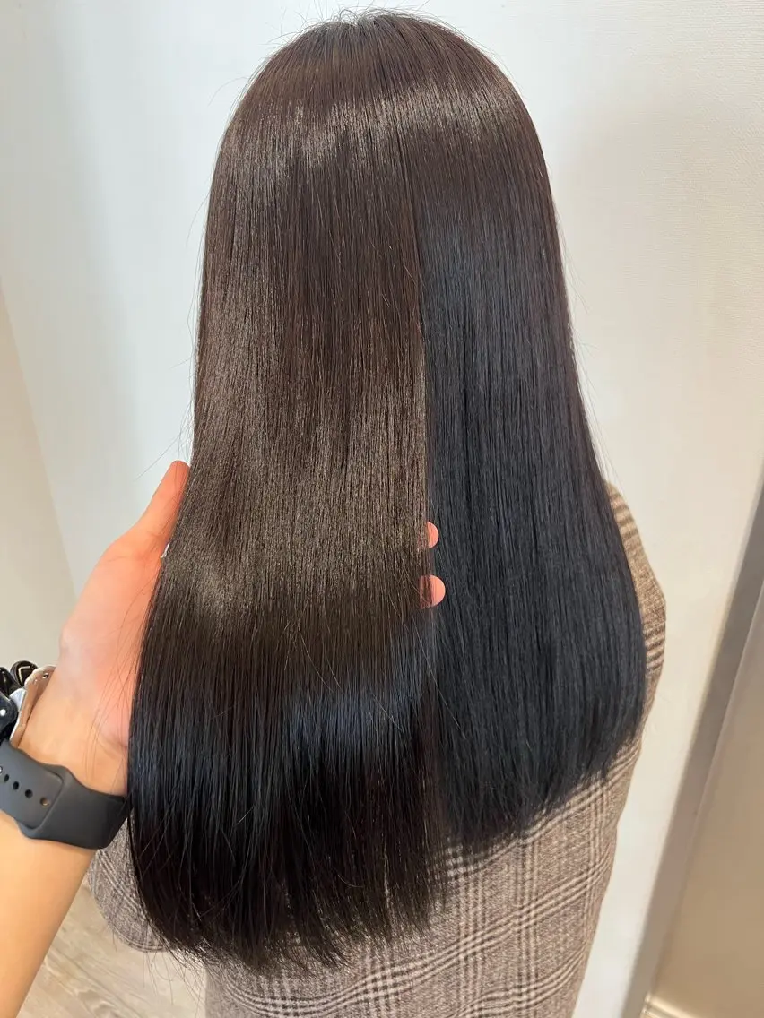 セミロング カラー ヘアカラー ミディアムレイヤー/ 艶カラー🎀 emiのヘアスタイル
