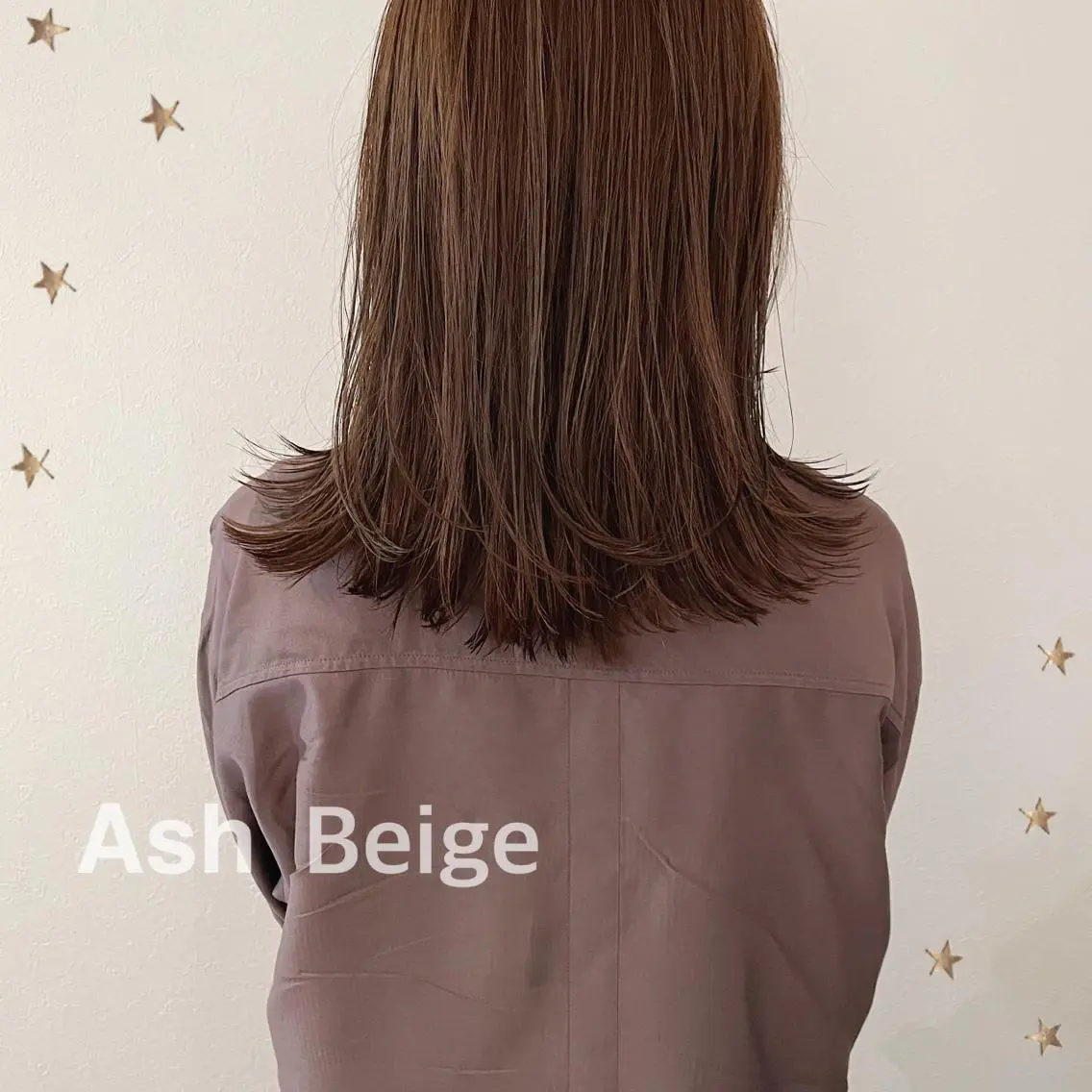 セミロング カラー カット ヘアカラー 市川 千夏のヘアスタイル