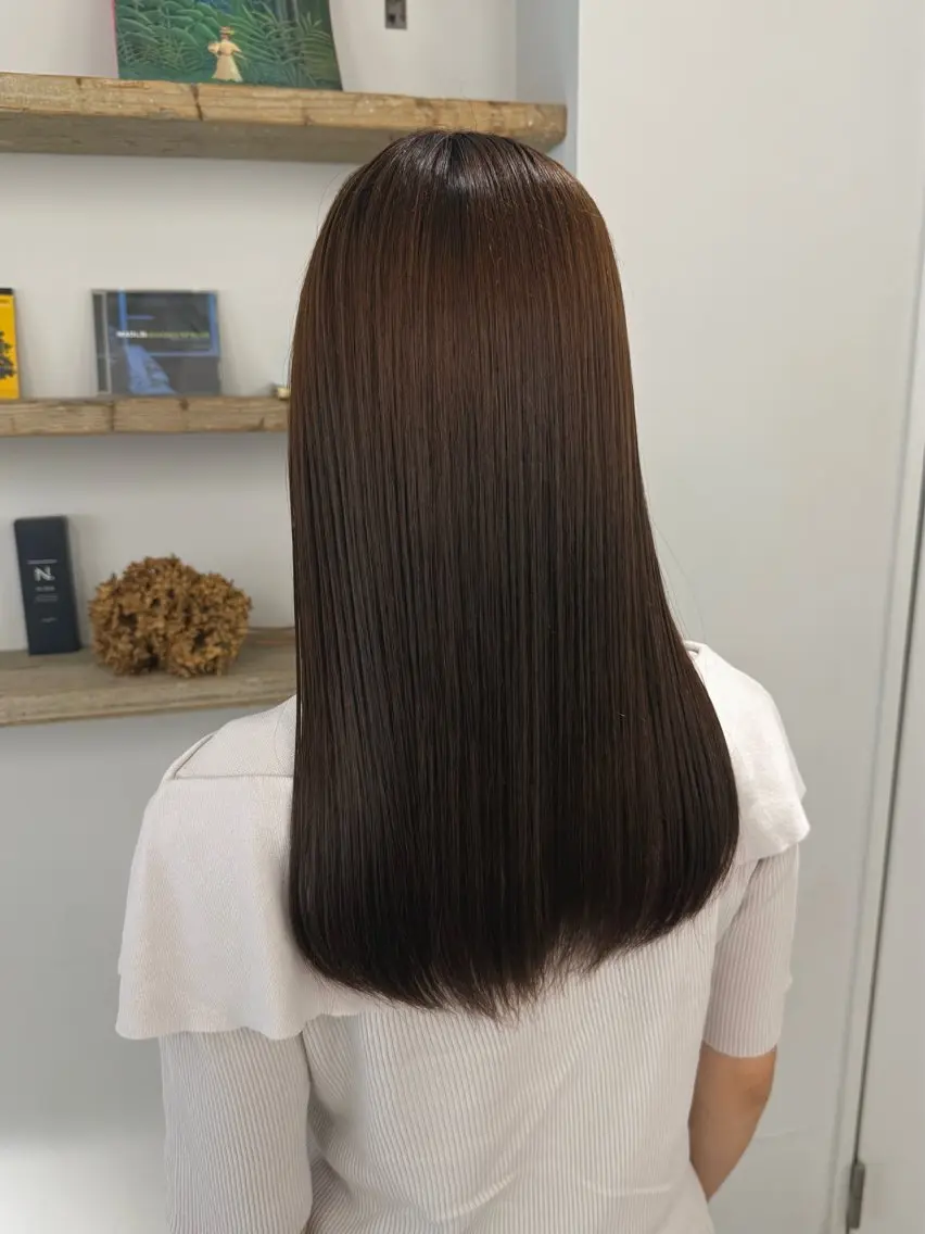ロング 縮毛矯正 縮毛矯正 トリートメント 森岡 涼汰のヘアスタイル