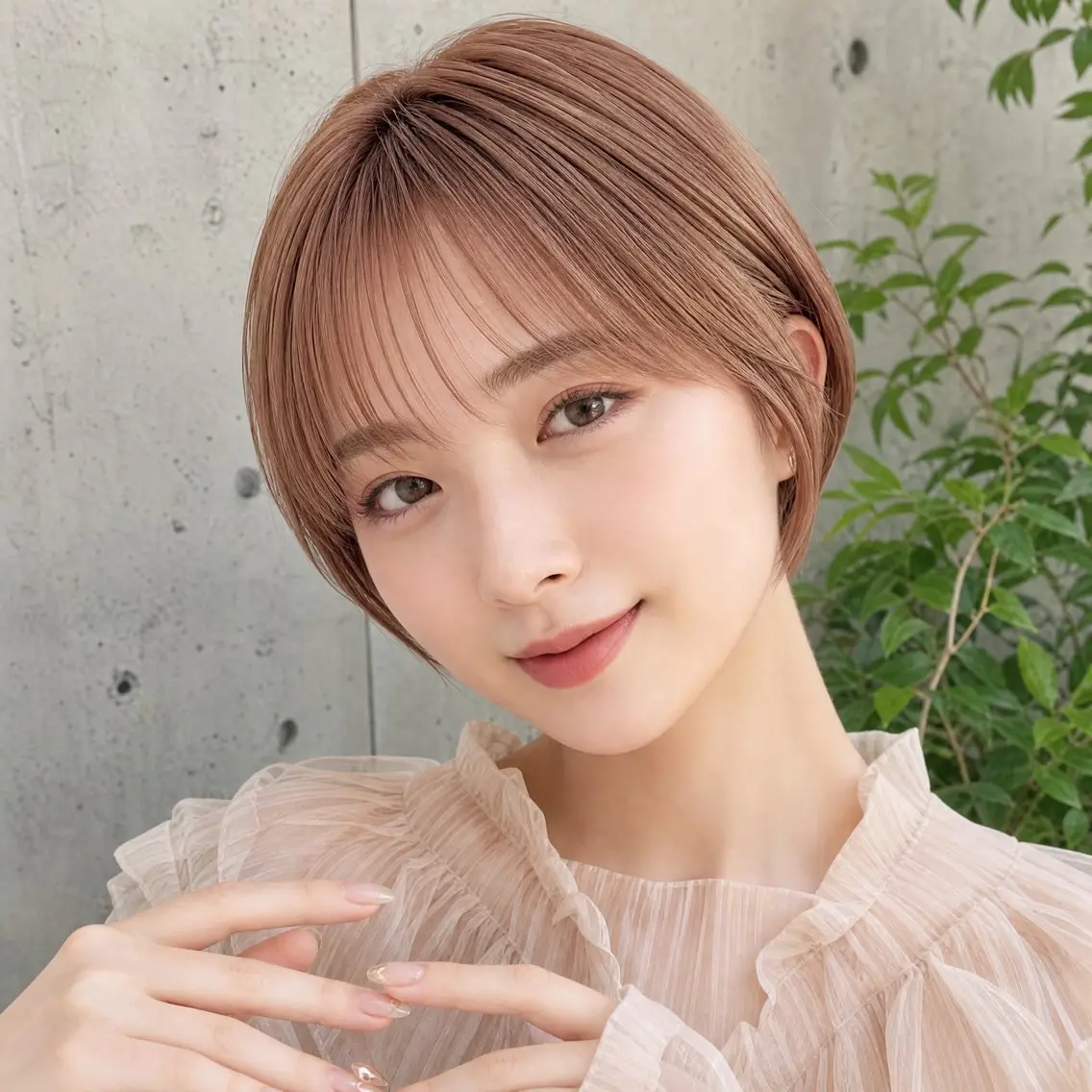 ショート 丸みショートボブ タッセルボブ 吉野のヘアスタイル