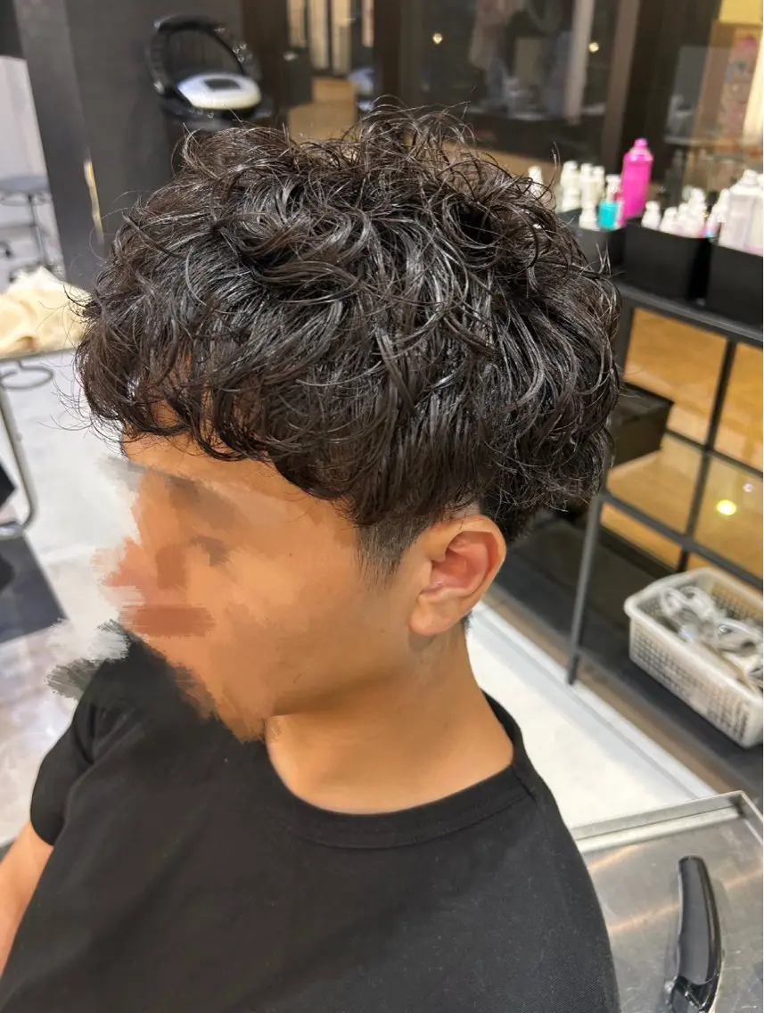 パーマ メンズ カット パーマ 福島 舞のヘアスタイル