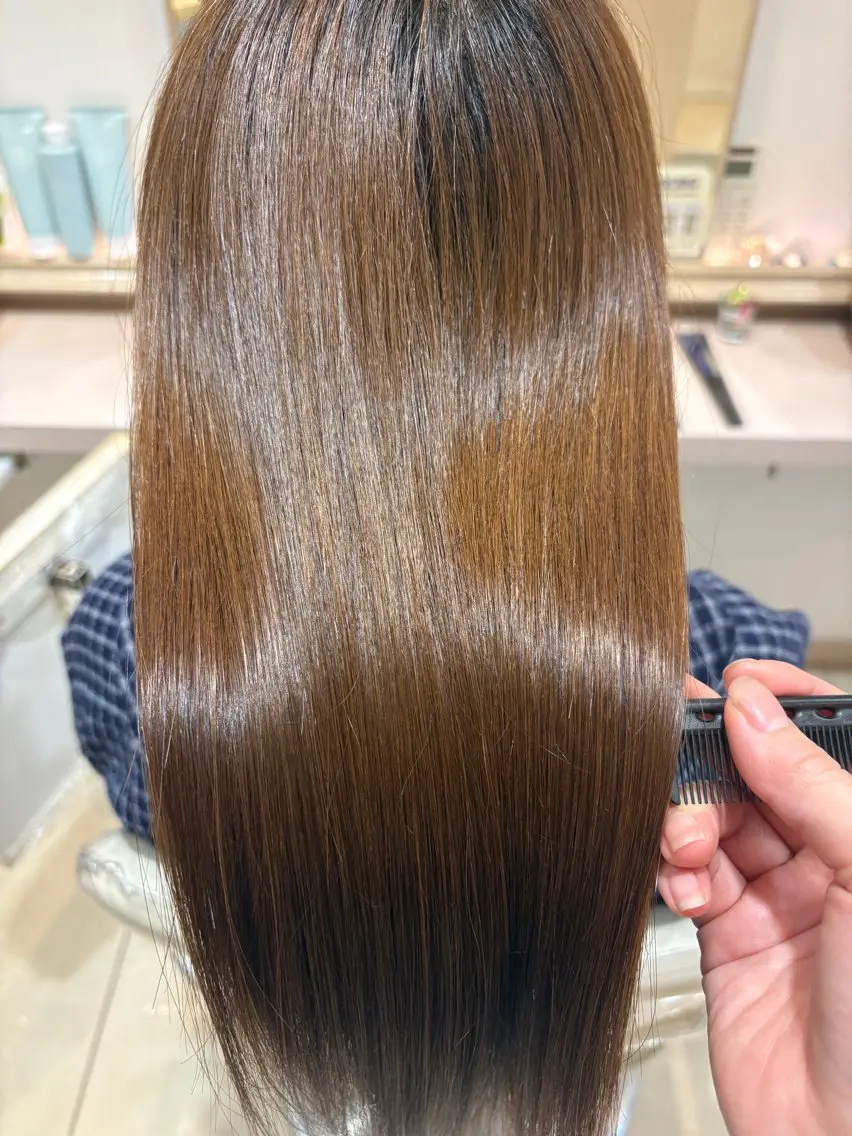 ロング 縮毛矯正 平良 美琴のヘアスタイル