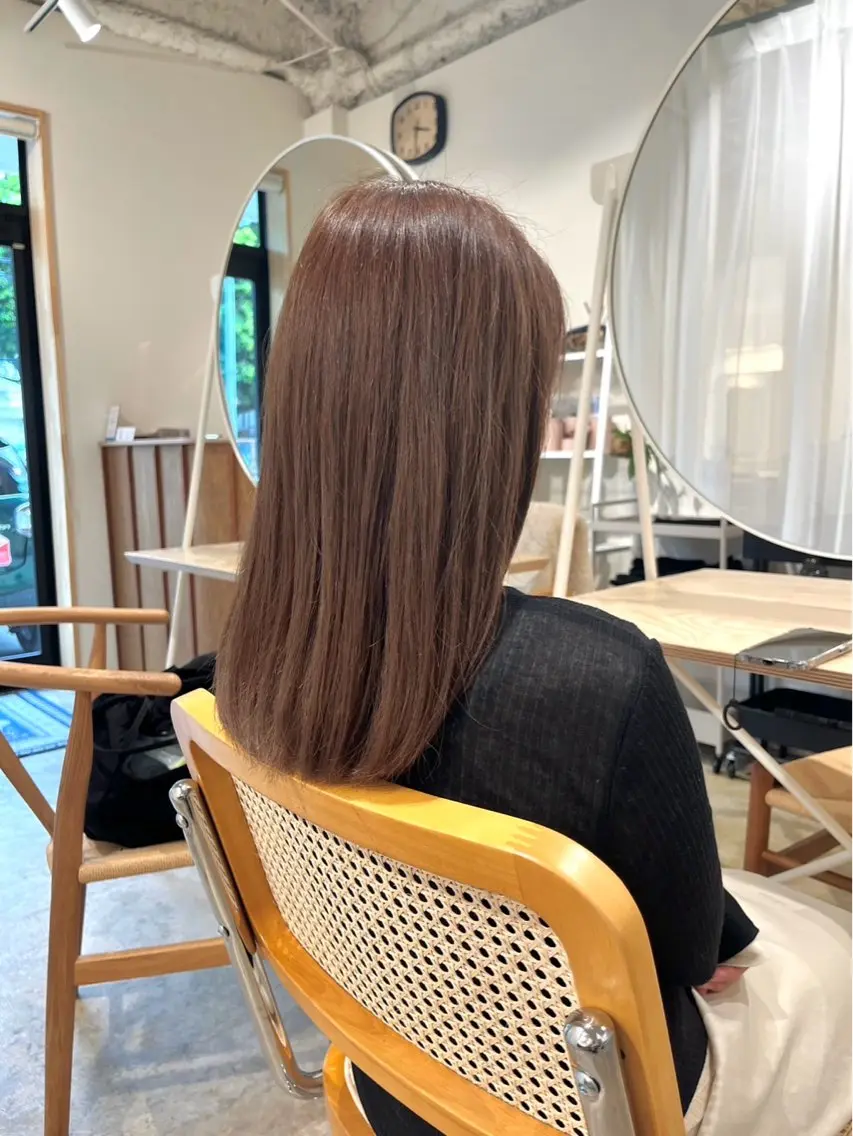 ミディアム カラー 南雲 美紀のヘアスタイル