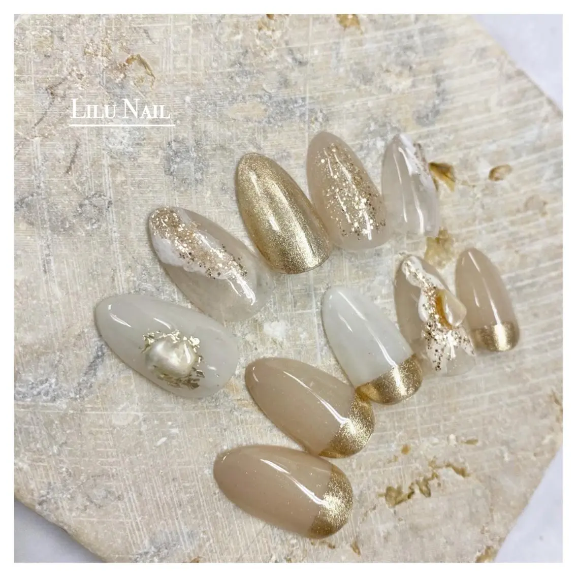 ネイル ニュアンスネイル モチの良さ◉ フィルインネイル♡のネイルデザイン