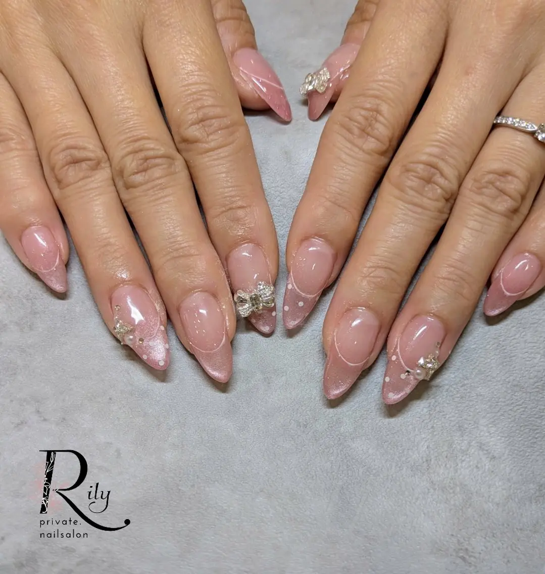ネイル マグネットネイル ハンドネイル nailsalon Rilyのネイルデザイン