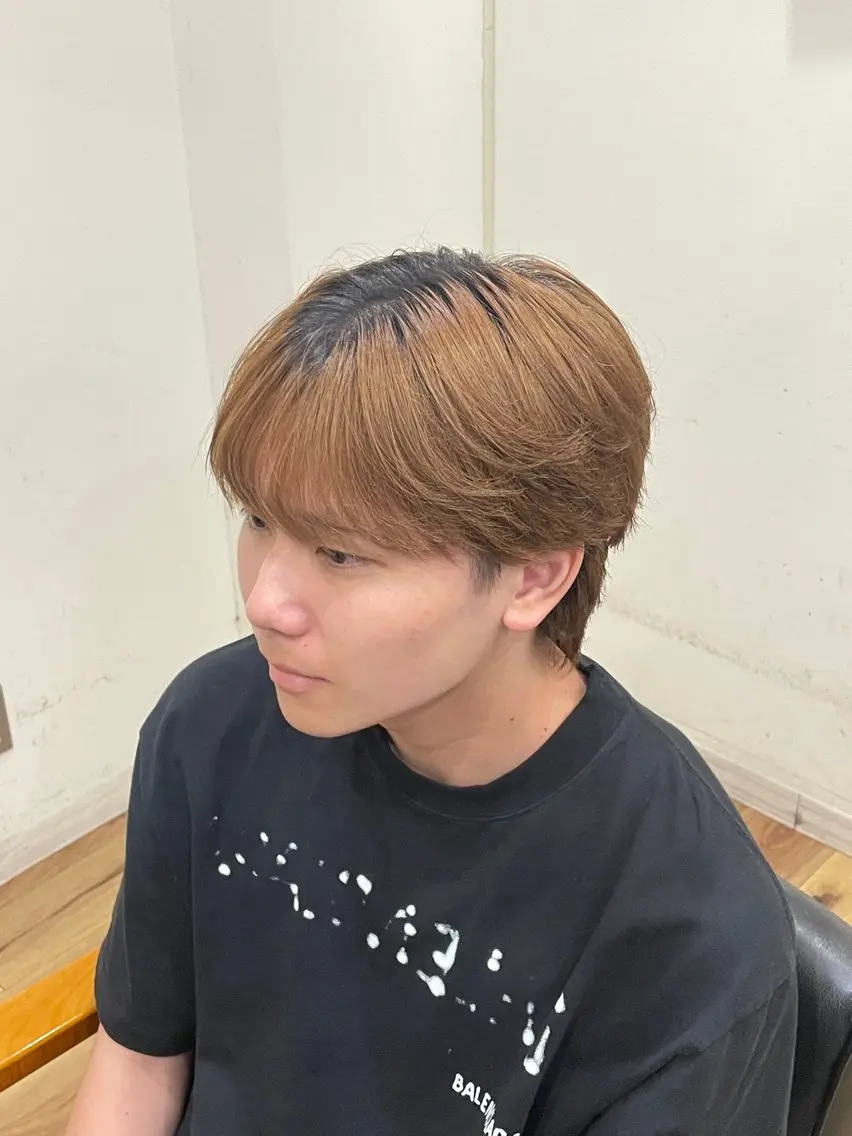 メンズ マッシュ シースルーマッシュ カット 宅原 陸翔のヘアスタイル