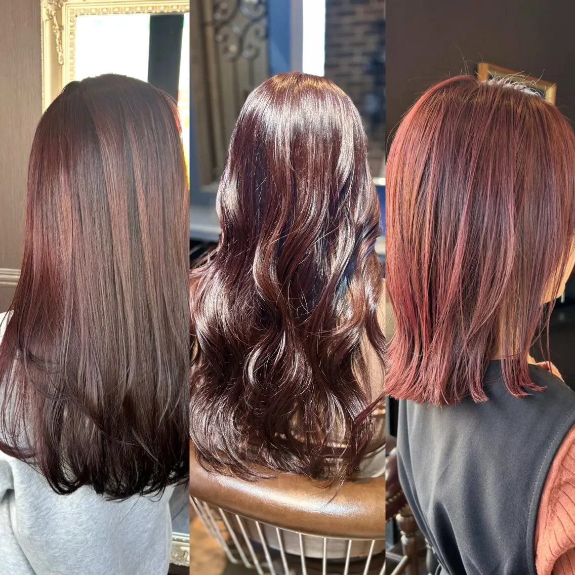 【🍒暖色カラー・艶カラー】レイヤーカット+暖色カラー+トリートメントの写真