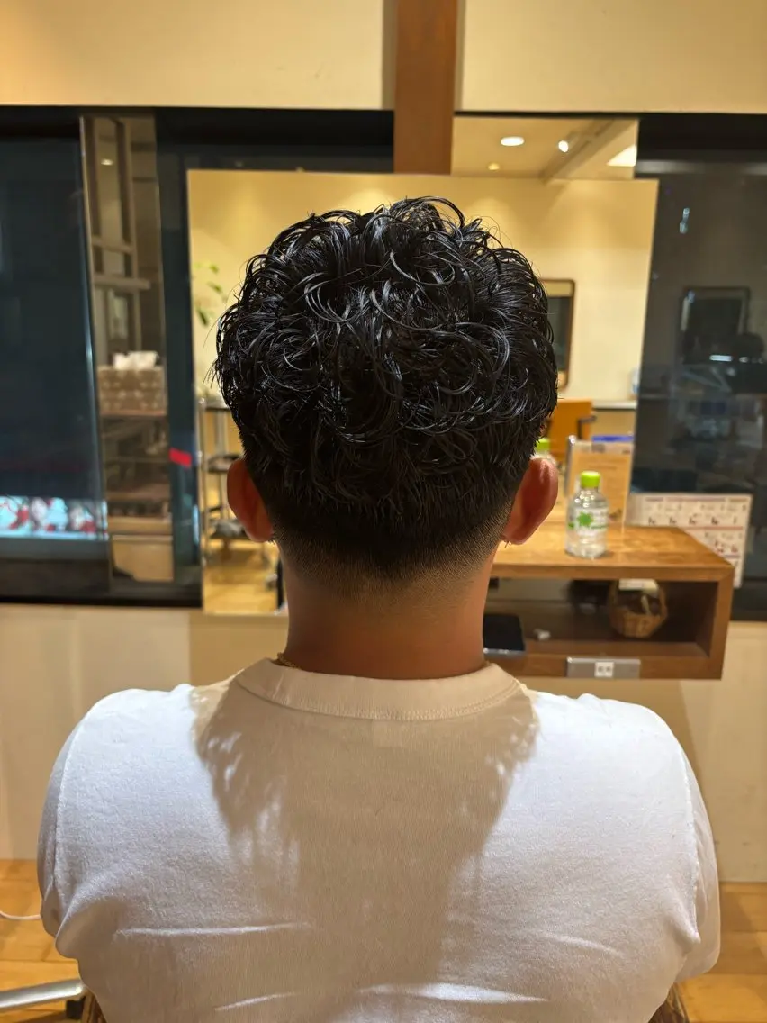 パーマ メンズ カット パーマ おもだか　がく /横須賀中央のヘアスタイル