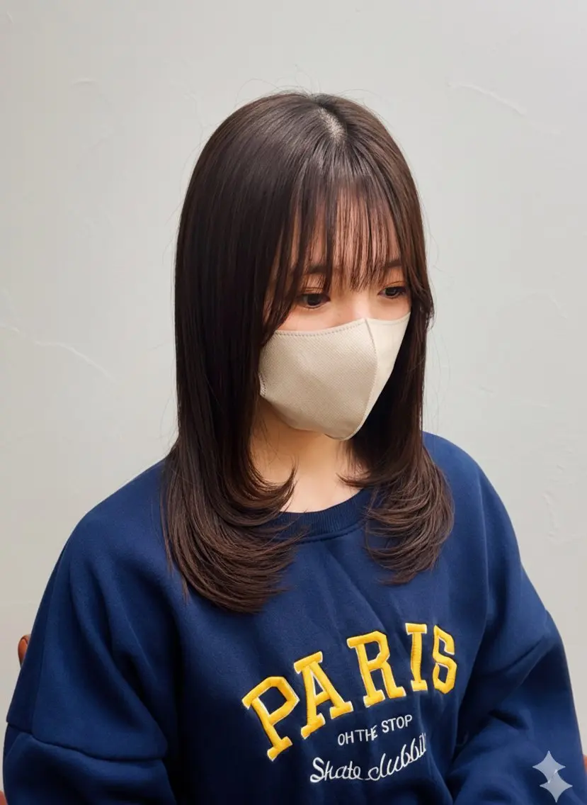 ロング レイヤーカット カット ヘアカラー レイヤー職人・ 似合せ美容師そうまのヘアスタイル