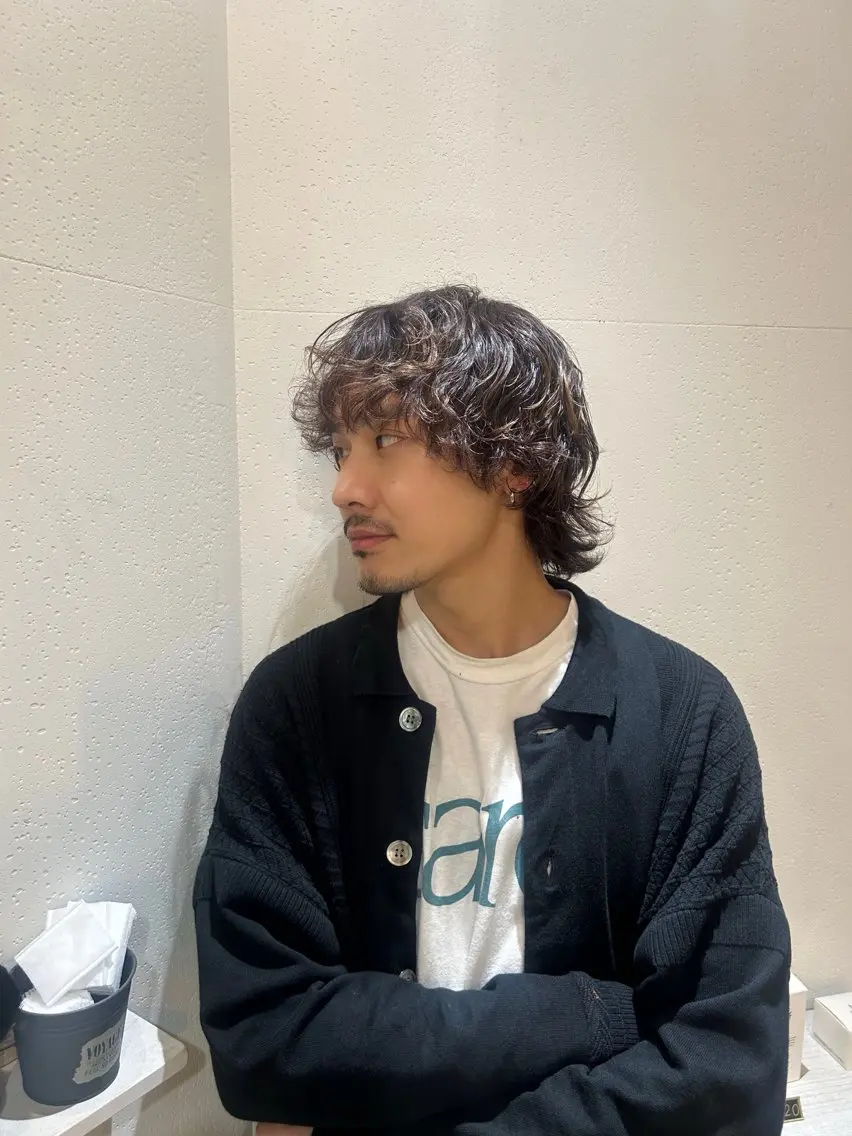 【men's✧︎*。】 カット + パーマ + treatment ⋆˙⟡の写真