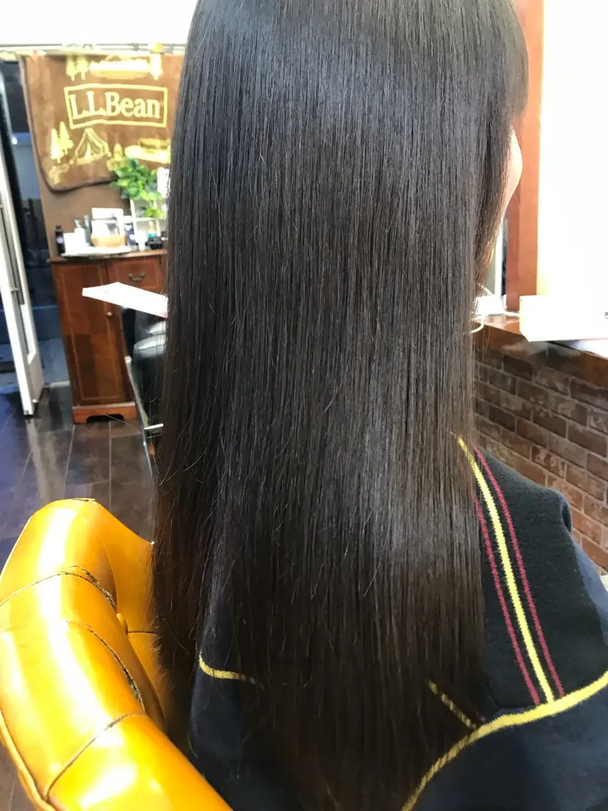 ロング パーマ カット 縮毛矯正 トリートメント 桧山 真のヘアスタイル