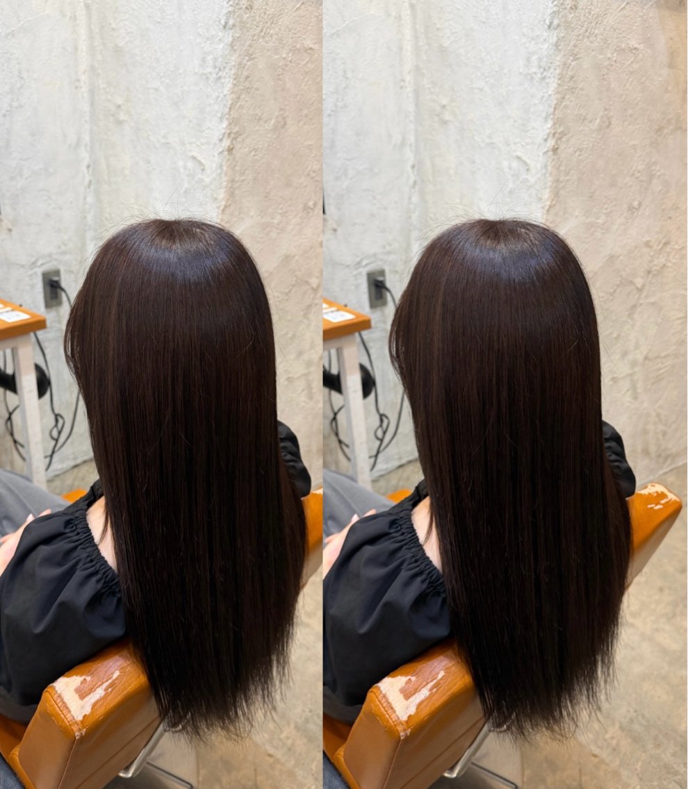 ロング カット ヘアカラー トリートメント REM🤍 /SATOMIのヘアスタイル