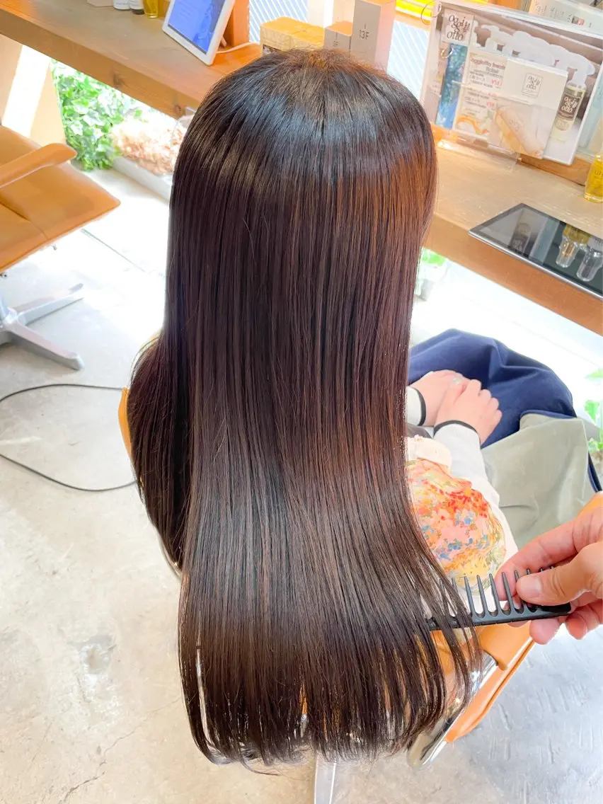 セミロング カラー 恵比寿/髪質改善/ レイヤー/羽立蔵之助のヘアスタイル