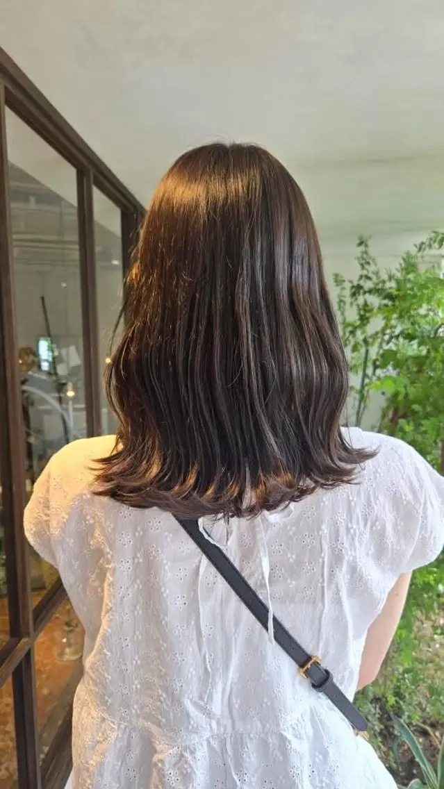 セミロング カラー カラーモデル募集🫐 koukiのヘアスタイル