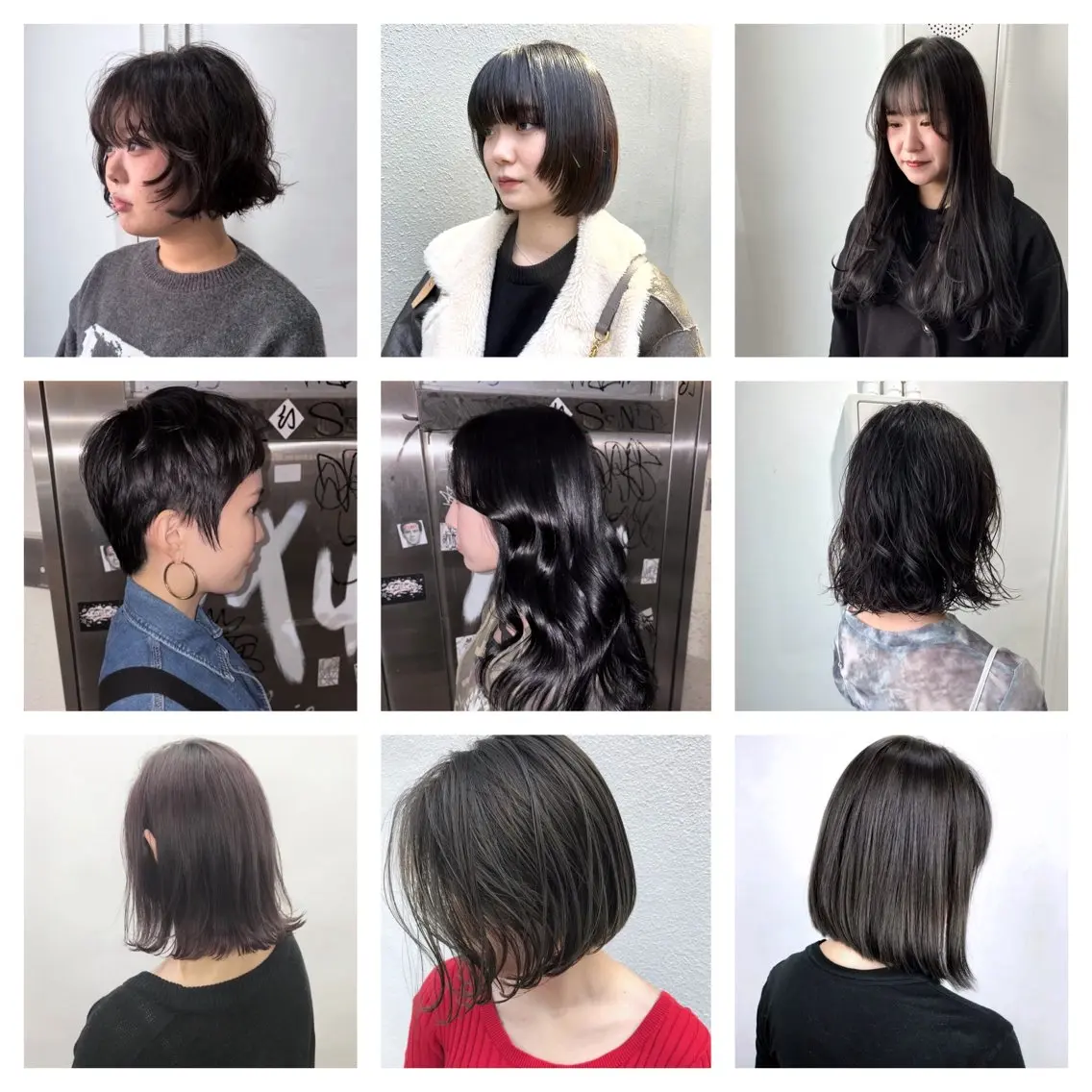 ミディアム カラー 黒髪 ブリーチ ハイトーンカラー カット ヘアカラー トリートメント Muミュー/ブリーチ ハイトーン Wカラーのヘアスタイル