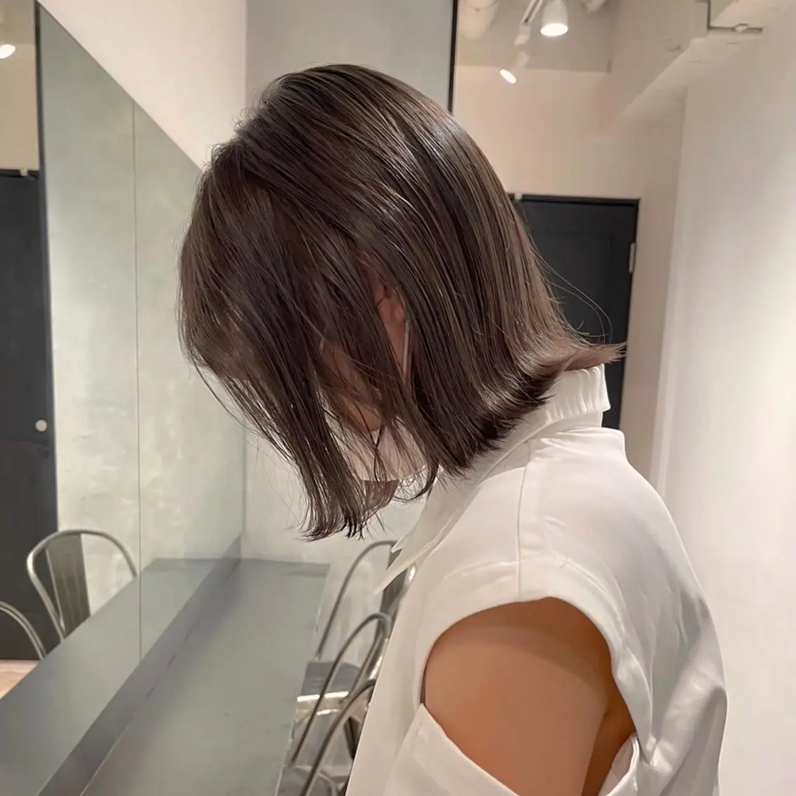 ミディアム カラー MURANAKA RYOのヘアスタイル