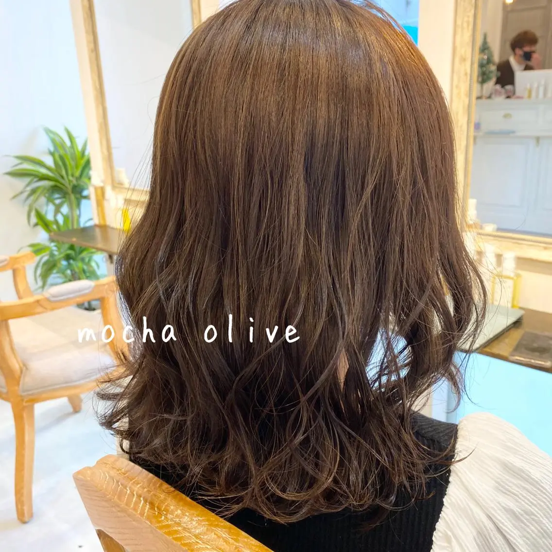 ミディアム カラー モテ前髪 タゴメ シンヤのヘアスタイル