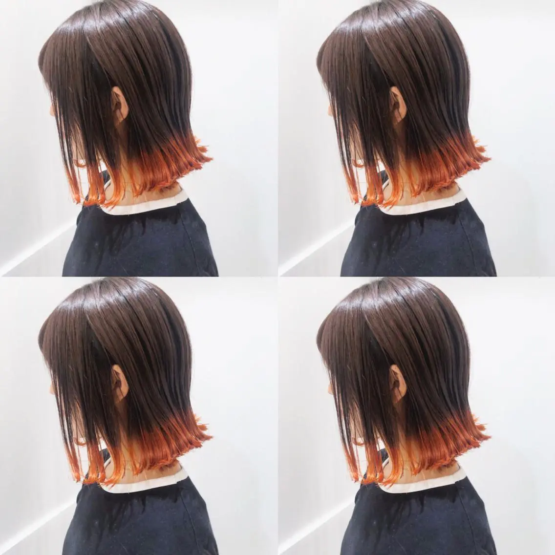 ミディアム カラー ウルフカット ハッシュカット/七海のヘアスタイル