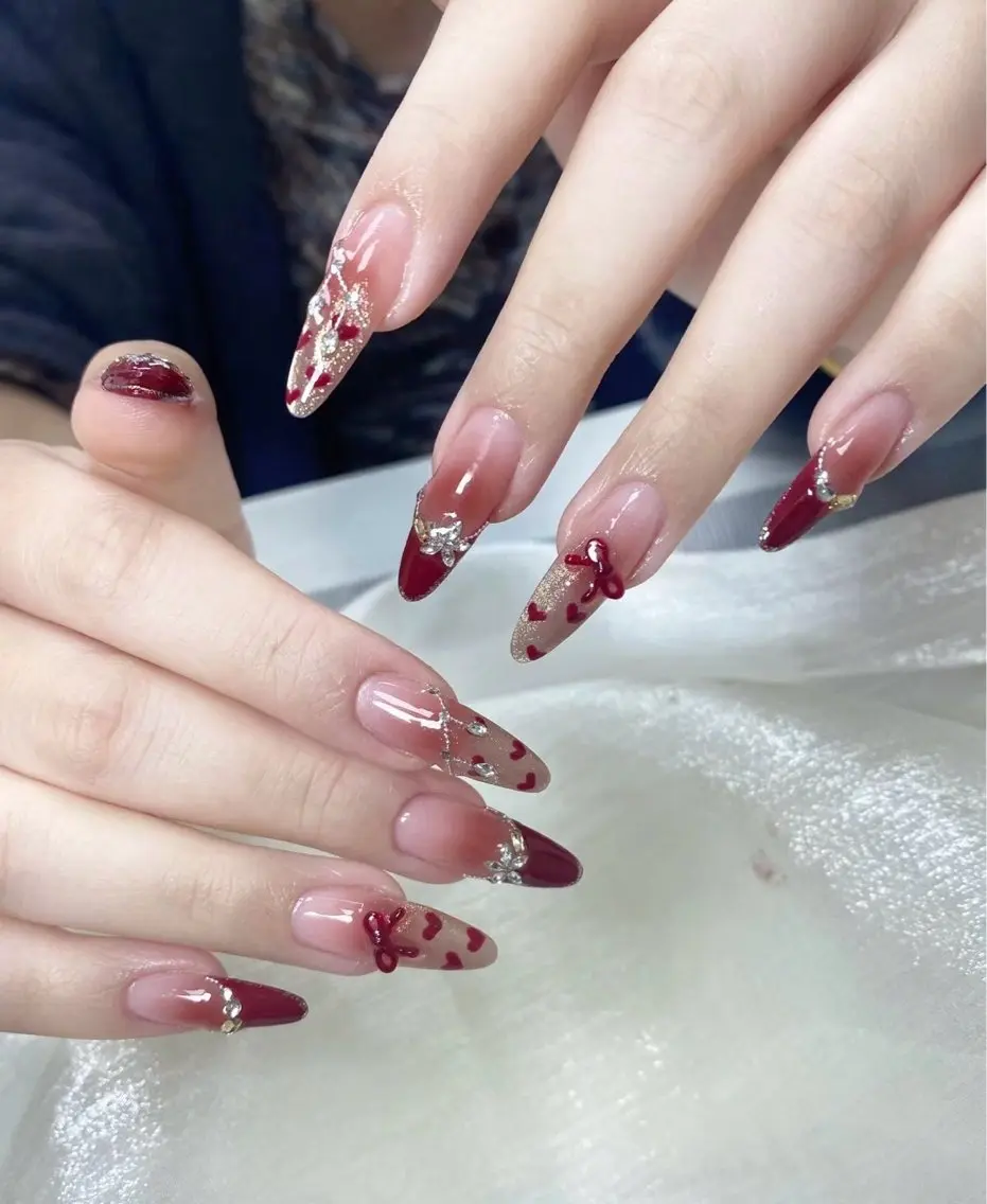ネイル 韓国ネイル 持ち込み ニュアンスネイル ネイルチップ ハンドネイル RINN ANA.CHUOのネイルデザイン
