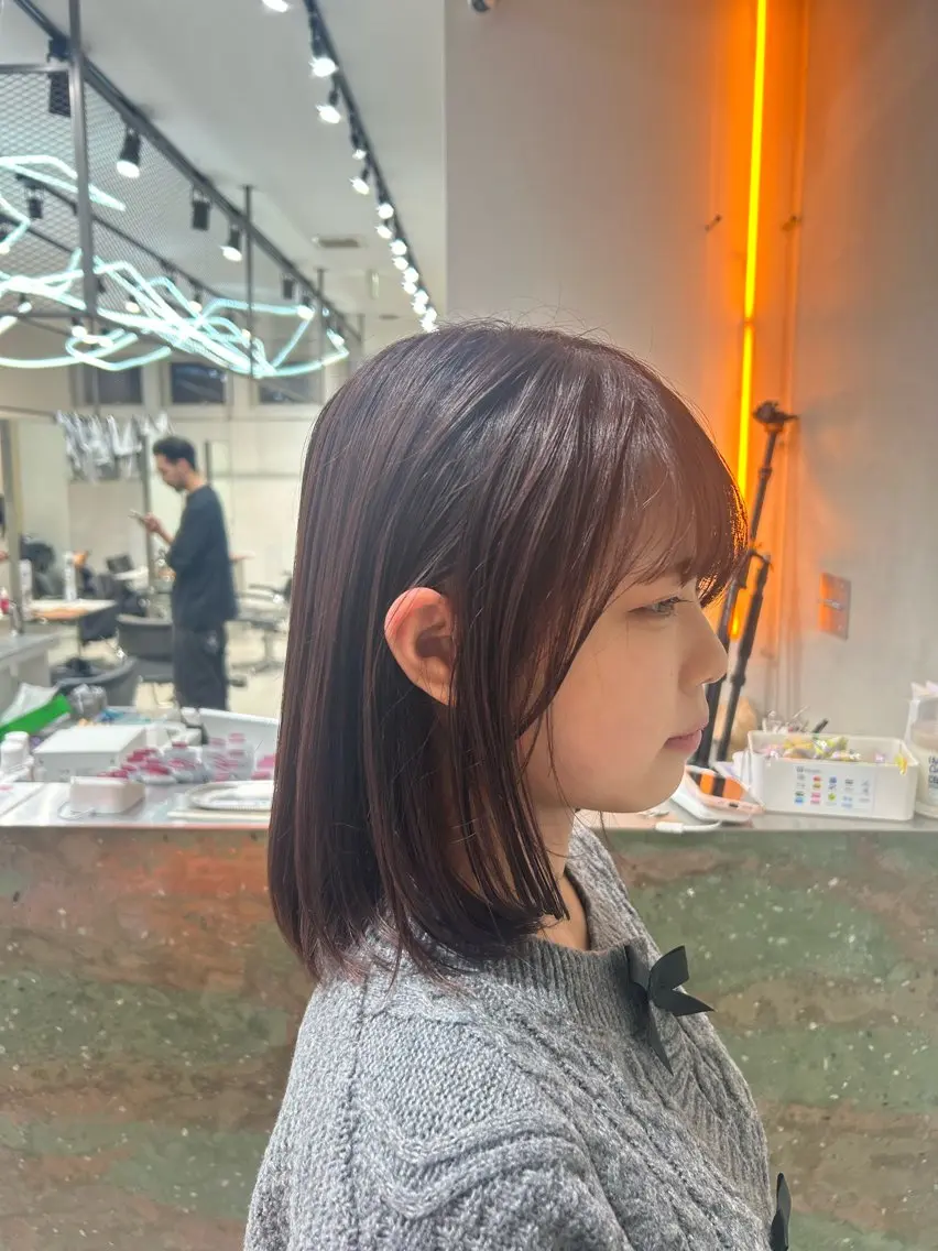 カラー パーマカラー支持⭕️ 春山凜乃介のヘアスタイル