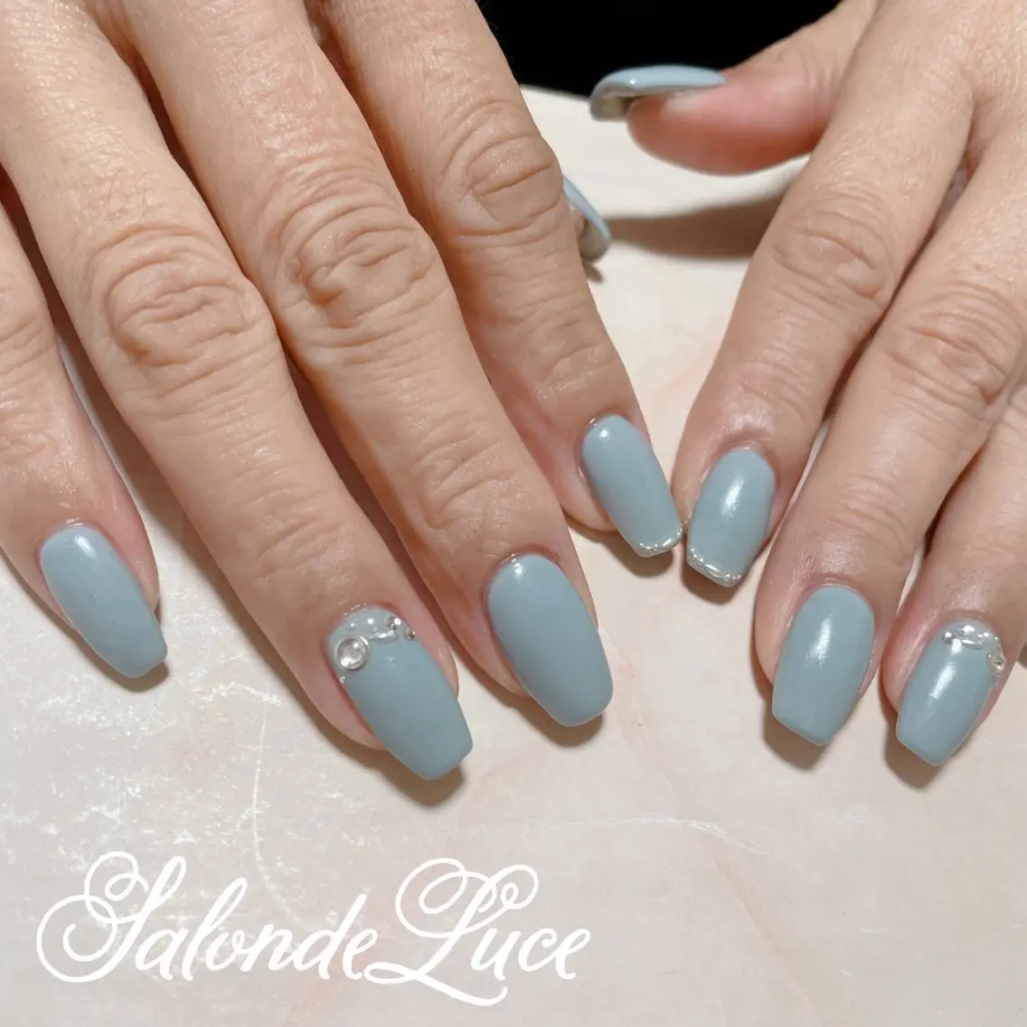 ネイル オフィスネイル ワンカラーネイル Salon de Luceのネイルデザイン