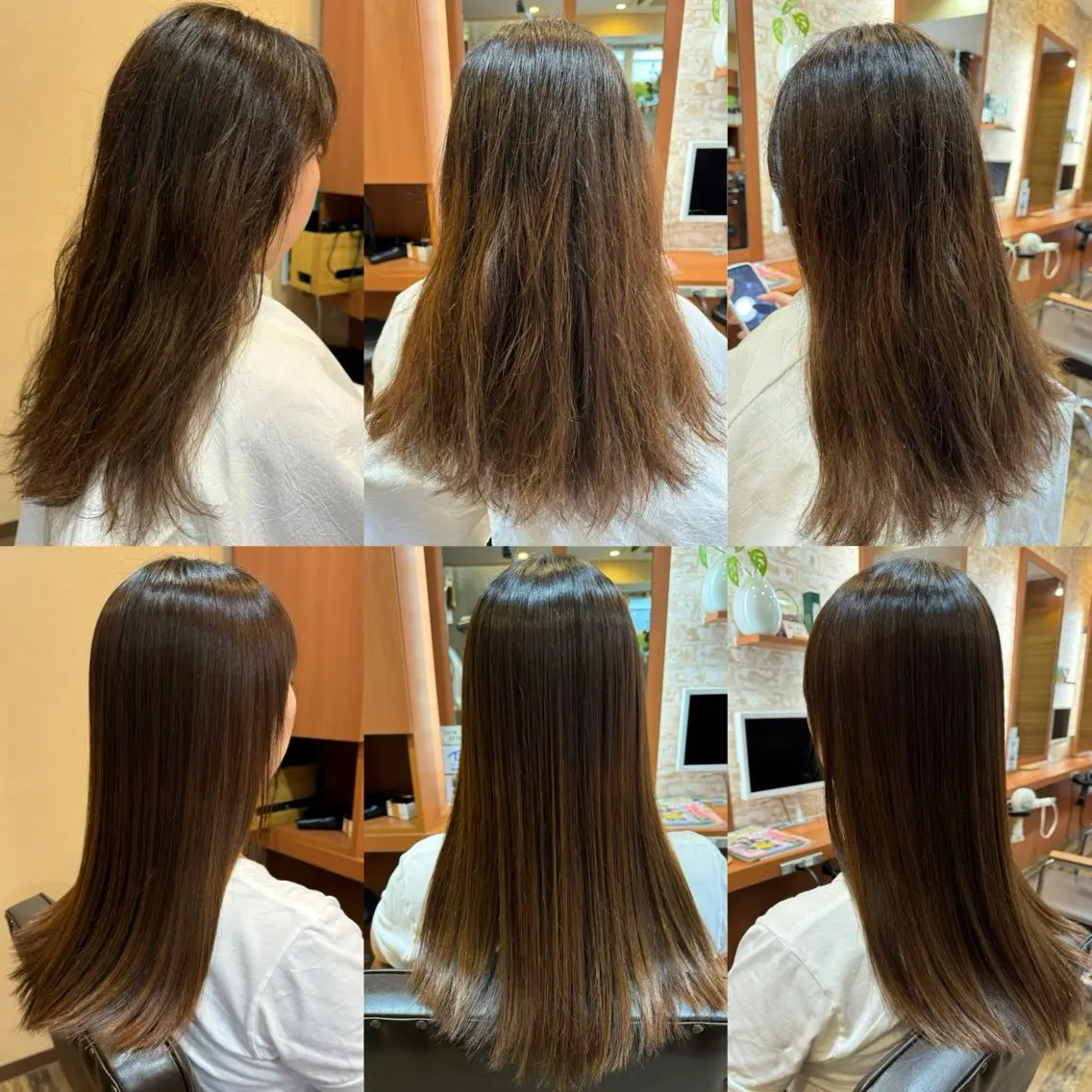 ロング 縮毛矯正 山口 博司のヘアスタイル