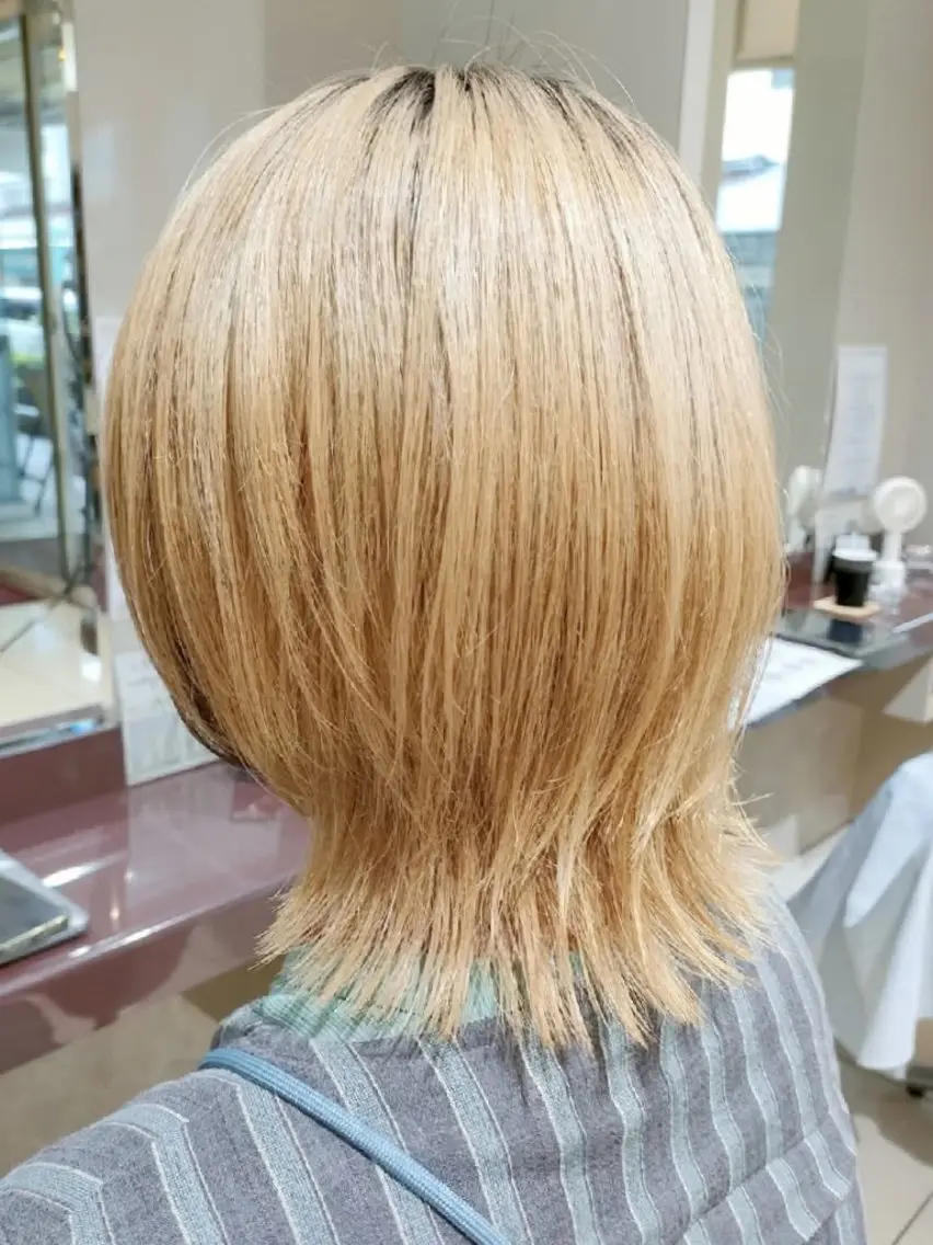 ブリーチ込みダブルカラーの写真
