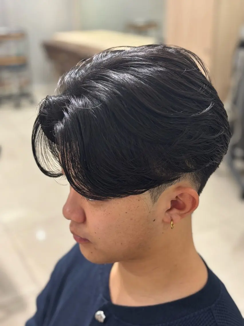 ショート パーマ メンズ カット 縮毛矯正 メンズ比率エリア No.1/林慶太のヘアスタイル