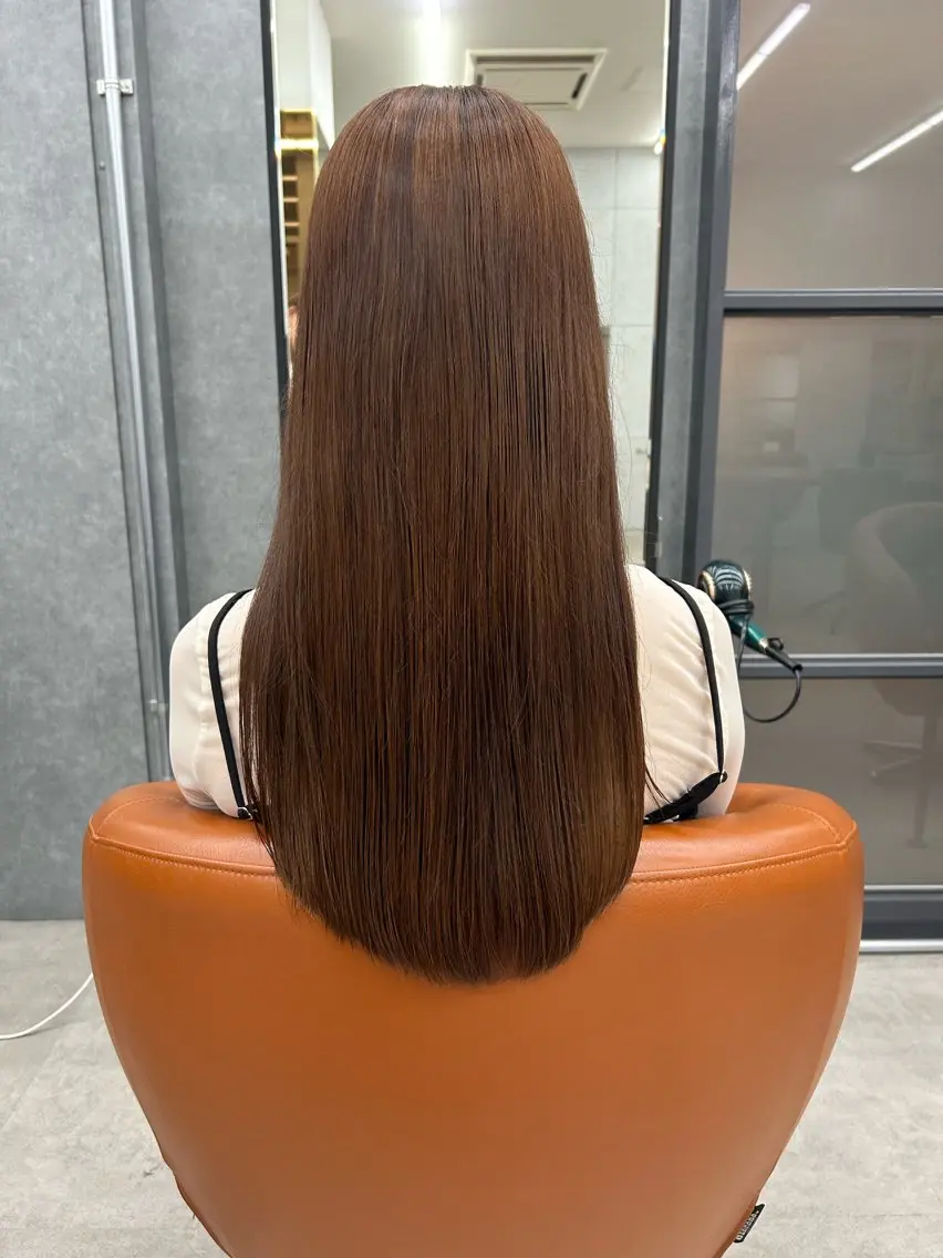 ロング トリートメント ツヤカラー🧸💫 のりかのヘアスタイル