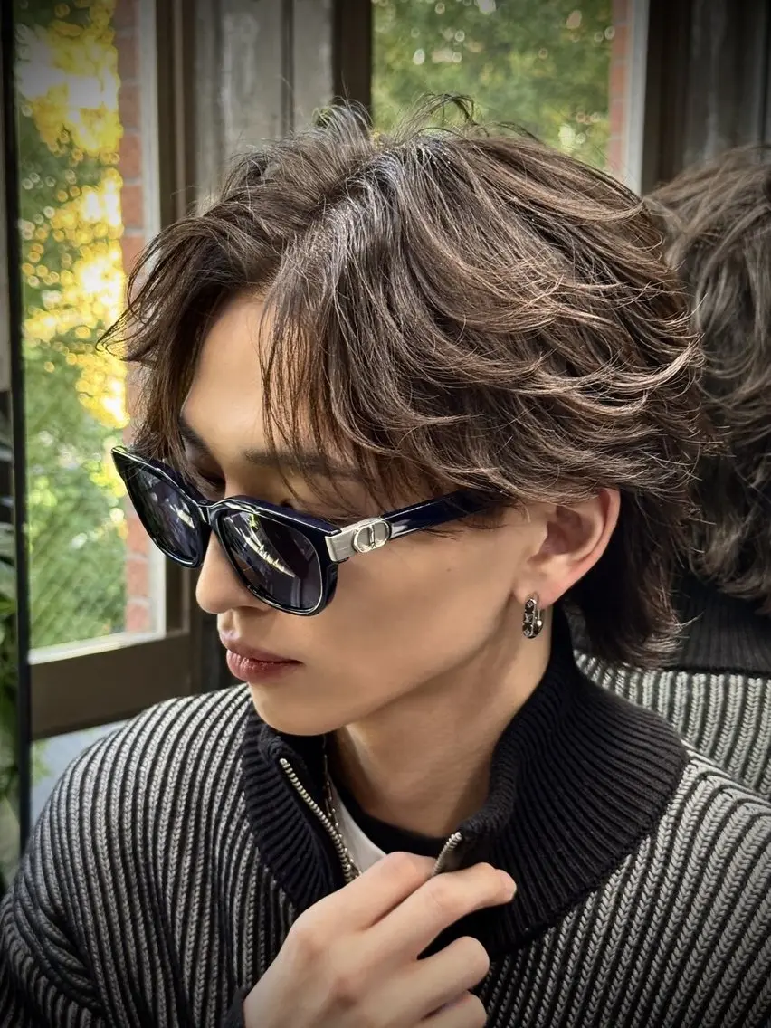ミディアム メンズ 恵比寿メンズカット モデル無料/かずきのヘアスタイル