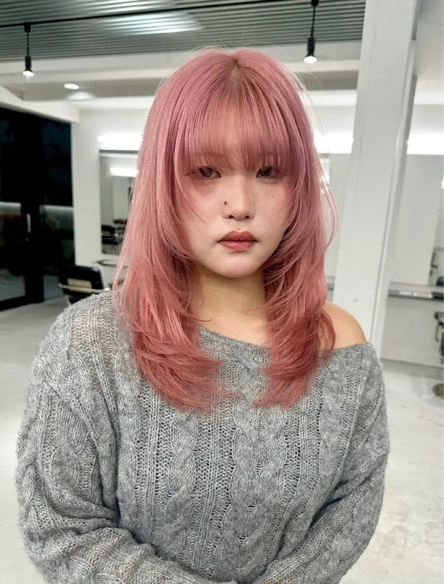 セミロング カット/レイヤー /栄/Ayakaのヘアスタイル
