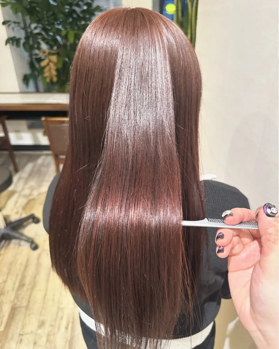 ロング カラー 丸山 心 / 艶カラーのヘアスタイル