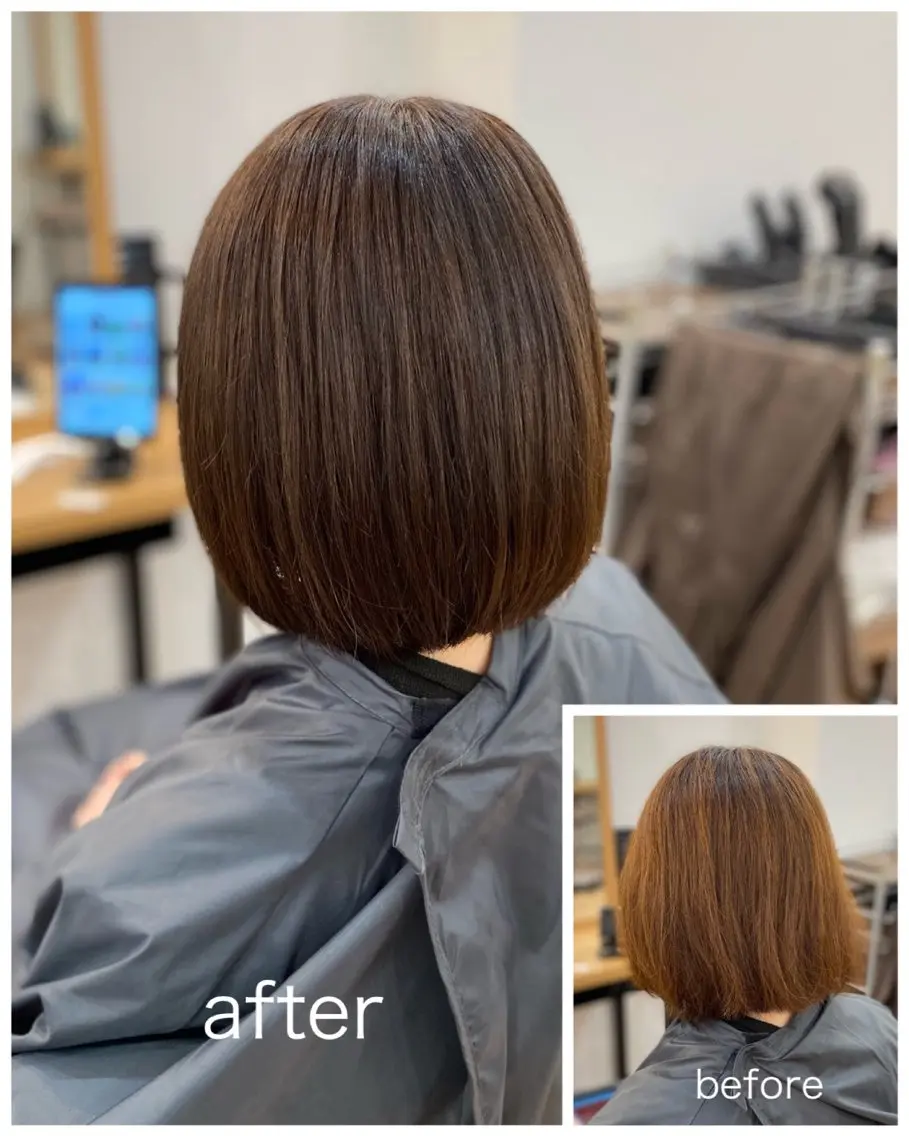 カラー 熊崎 未来のヘアスタイル